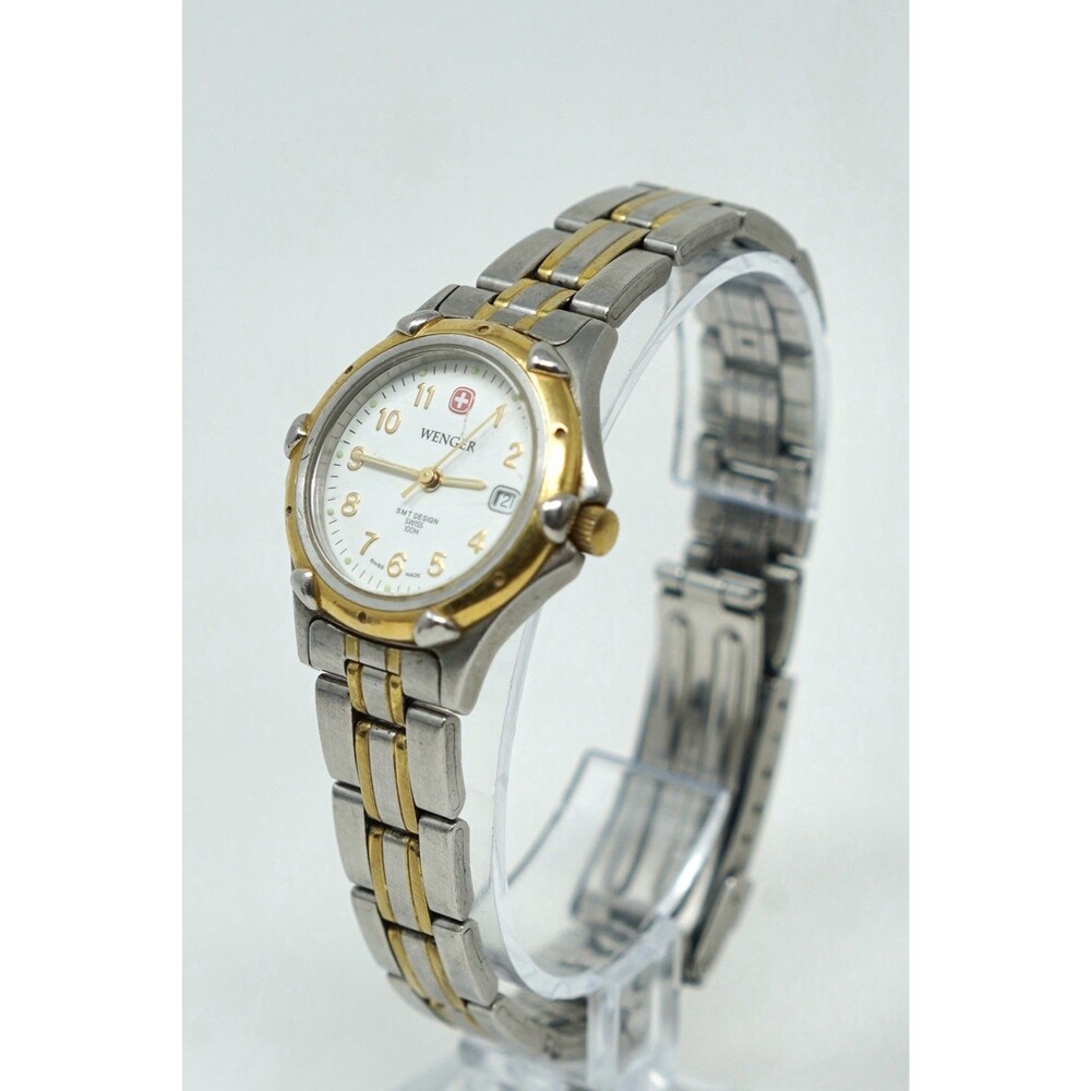Wenger Swiss Made 093-0690 Women’s Watch Date Stainless Steel New Battery